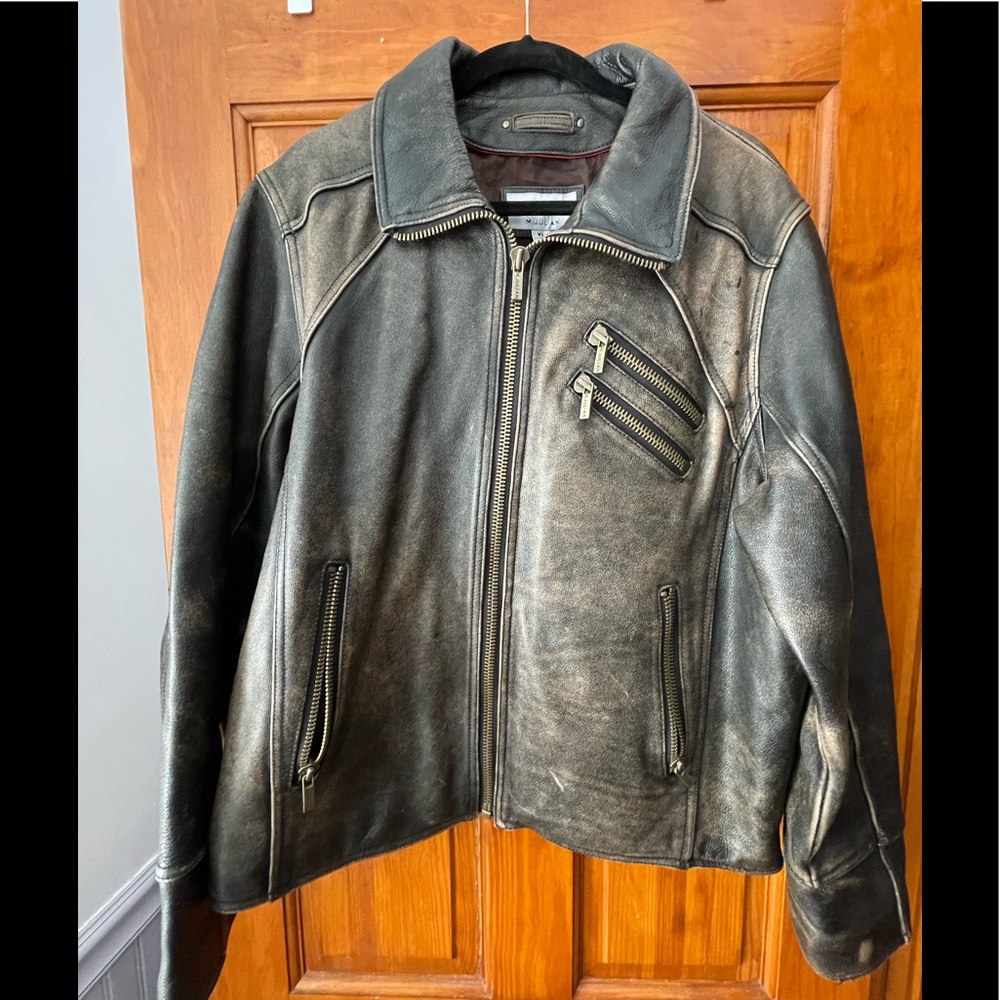 Vintage, Distressed Wilson’s Leather Jacket